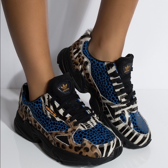 adidas Shoes - Adidas Women's Falcon Mixed Media Lace-Up Sneakers